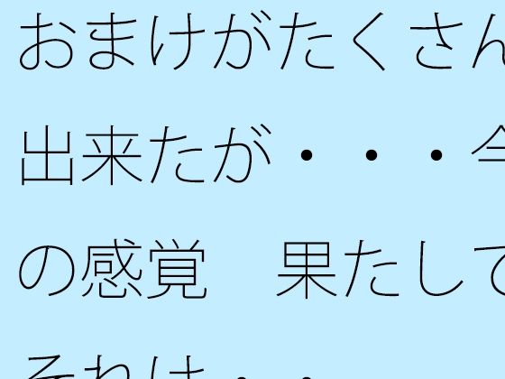 おまけがたくさん出来たが・・・今の感覚  果たしてそれは・・ (同人誌)