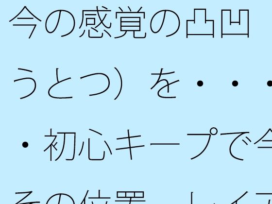 今の感覚の凸凹（おうとつ）を・・・・・初心キープで今はその位置  レイアウトで括（くく）る (同人誌)