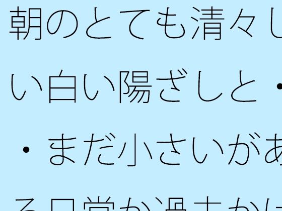 朝のとても清々しい白い陽ざしと・・まだ小さいがある日常か過去かはっきり分からない邪念の残り香 (同人誌)