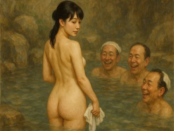 混浴温泉の人妻 (同人誌)