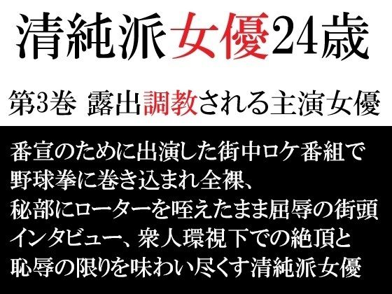 清純派女優 24歳 第3巻 露出調教される主演女優 (同人誌)