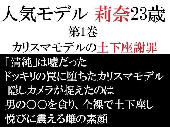 人気モデル 莉奈23歳 第1巻 カリスマモデルの土下座謝罪 (同人誌)