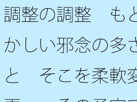 調整の調整  もどかしい邪念の多さと  そこを柔軟変更・・その予定でいいのか (同人誌)