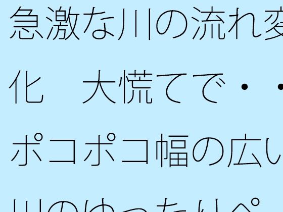 急激な川の流れ変化  大慌てで・・ポコポコ幅の広い川のゆったりペースを失いそうになる  ゴールのイメージは距離でとりあえずここまで (同人誌)