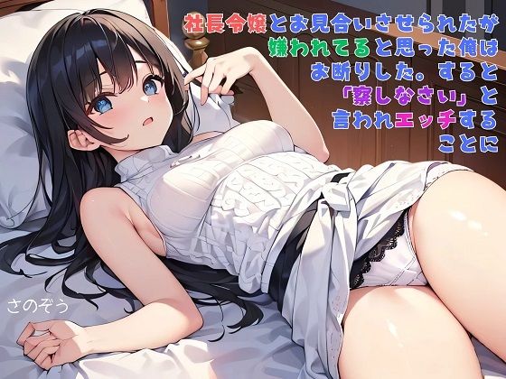 【えっちノベル】社長令嬢とお見合いさせられたが嫌われてると思った俺はお断りした。すると「察しなさい」と言われエッチすることに (同人誌)