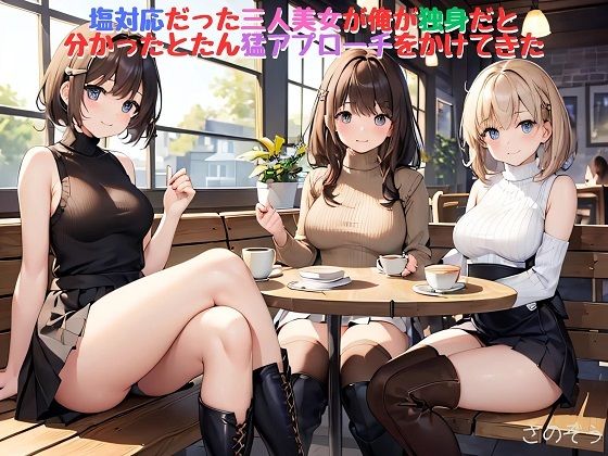 【えっちノベル】塩対応だった三人美女が俺が独身だと分かったとたん猛アプローチをかけてきた (同人誌)