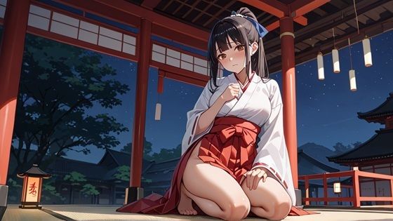 清楚な巫女スズと過ごす、罰当たりで濃厚な正月デート (同人誌)