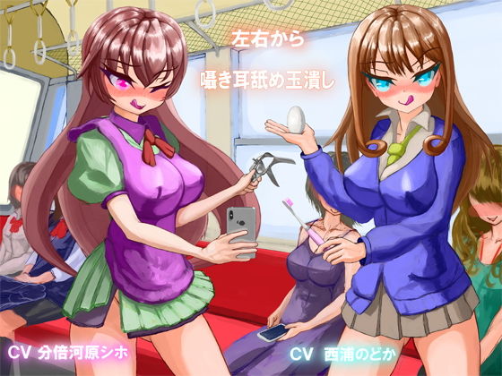 左右から囁き耳舐め玉潰し〜女性車両で露出調教〜 (同人誌)