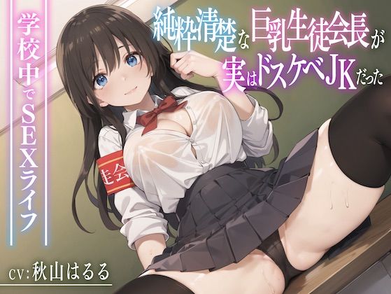 純粋清楚な巨乳生徒会長が実はドスケベJKだった〜学校内でSEXライフ〜 (同人誌)