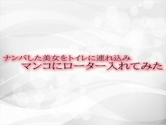 ナンパした美女をトイレに連れ込みマンコにローター入れてみた ナンパした美女をトイレに連れ込みマンコにローター入れてみた (同人誌)