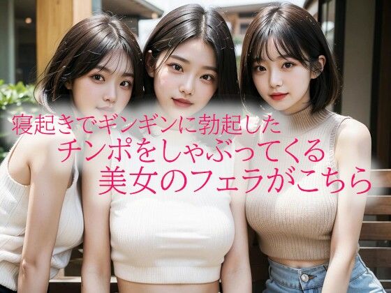 寝起きでギンギンに勃起したチンポをしゃぶってくる美女のフェラがこちら (同人誌)