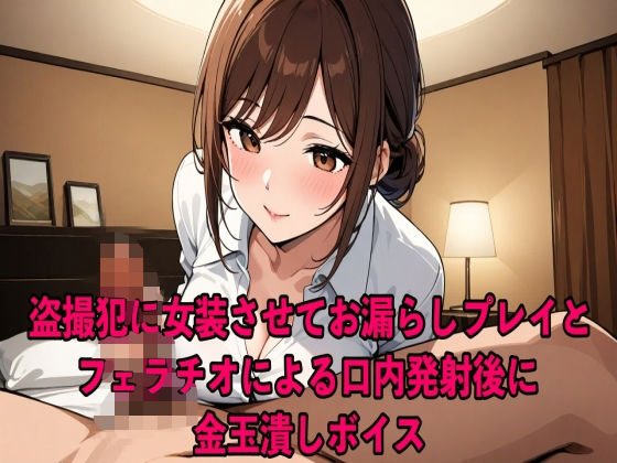 【去勢プログラム】盗撮犯に女装させてお漏らしプレイとフェラチオによる口内発射後に金玉潰しボイス【お姉さん/SM】 (同人誌)