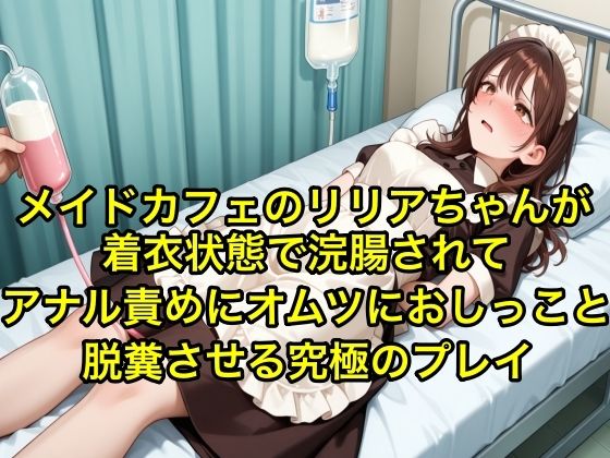 【体験型お漏らし】メイドカフェのリリアちゃんが着衣状態で浣腸されてアナル責めにオムツにおしっこと脱糞させる究極のフ？レイ【SM/メイド服】 (同人誌)