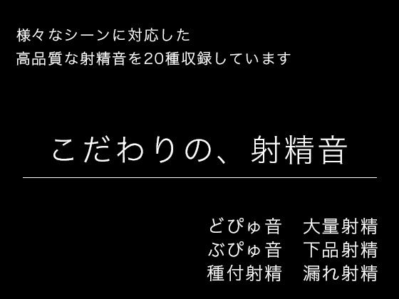 【効果音・音素材】こだわりの、射精音【様々なシーンに対応】 (同人誌)